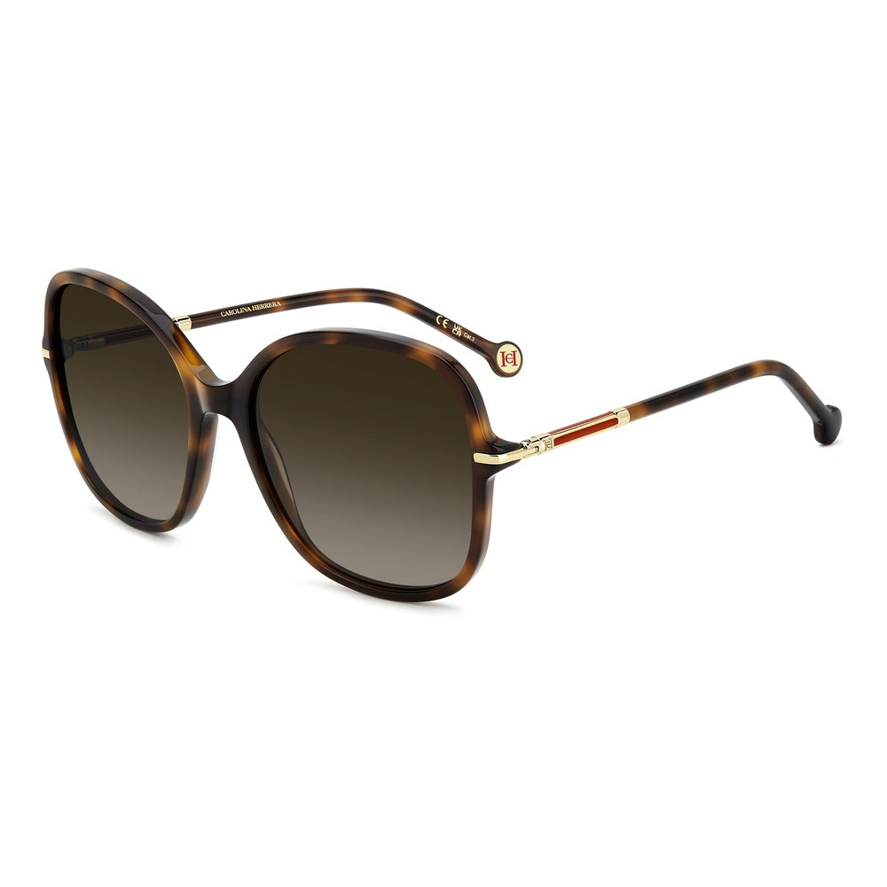 Gafas de sol Carolina Herrera femeninas, estilo cuadrada, montura de acetato, color de montura habana, color de lente marron y calibre 58 mm - Envío 24/48 horas en España - Her 0269/S 086