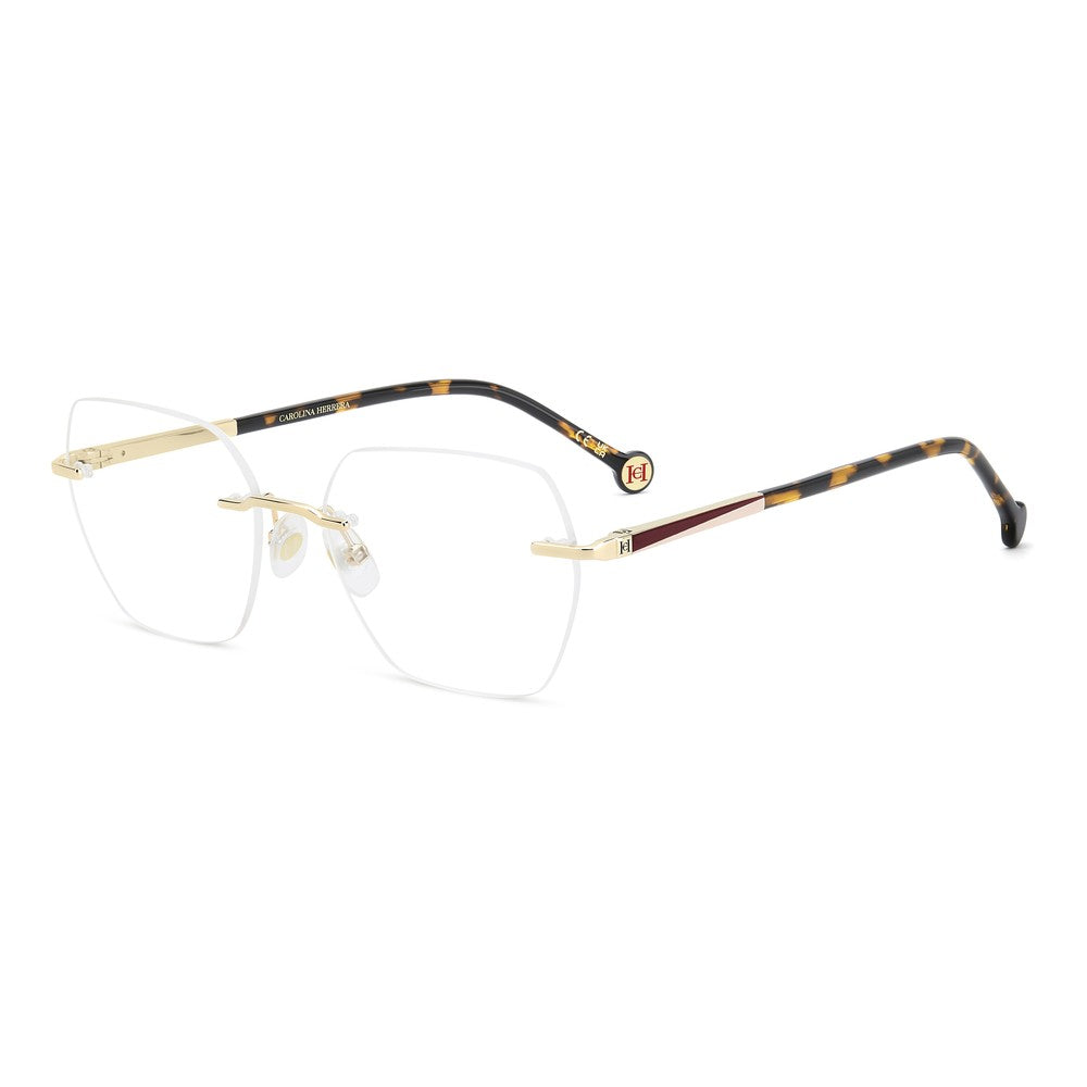 Gafas de vista Carolina Herrera femeninas, estilo rectangular, montura de metal, color de montura habana, color de lente transparente y calibre 54 mm - Envío 24/48 horas en España - Her 0364 06J
