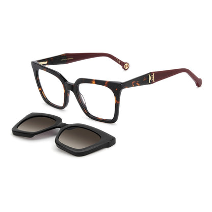 Gafas de vista Carolina Herrera femeninas, estilo cuadrada, montura de acetato, color de montura habana, color de lente marron y calibre 52 mm - Envío 24/48 horas en España - Her 0376/C 086