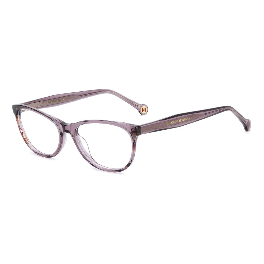 Gafas de vista Carolina Herrera femeninas, estilo ovalada, montura de acetato, color de montura morado, color de lente transparente y calibre 54 mm - Envío 24/48 horas en España - Her 0393 0T7