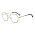 Gafas de vista Carolina Herrera femeninas, estilo rectangular, montura de metal, color de montura negro, color de lente transparente y calibre 53 mm - Envío 24/48 horas en España - Her 0286 2M2