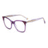 Gafas de vista Carolina Herrera femeninas, estilo rectangular, montura de acetato, color de montura morado, color de lente transparente y calibre 52 mm - Envío 24/48 horas en España - Her 0290 0T7