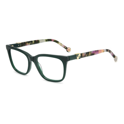 Gafas de vista Carolina Herrera femeninas, estilo rectangular, montura de acetato, color de montura verde, color de lente transparente y calibre 51 mm - Envío 24/48 horas en España - Her 0300 1Ed 51
