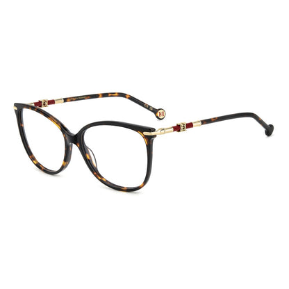 Gafas de vista Carolina Herrera femeninas, estilo rectangular, montura de acetato, color de montura habana, color de lente transparente y calibre 57 mm - Envío 24/48 horas en España - Her 0304 086