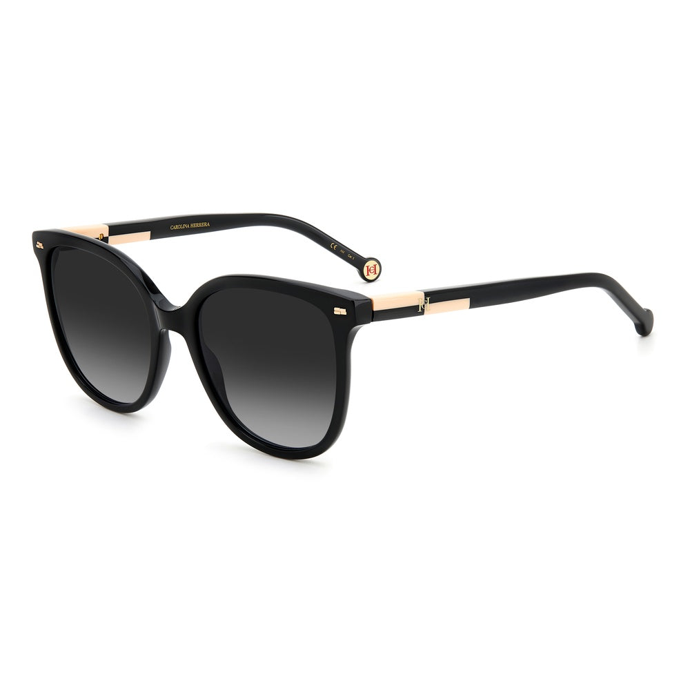 Gafas de sol Carolina Herrera femeninas, estilo cuadrada, montura de acetato, color de montura negro, color de lente gris y calibre 55 mm - Envío 24/48 horas en España - Her 0136/S Kdx
