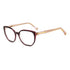 Gafas de vista Carolina Herrera femeninas, estilo rectangular, montura de acetato, color de montura rosa, color de lente transparente y calibre 52 mm - Envío 24/48 horas en España - Her 0214 0T5