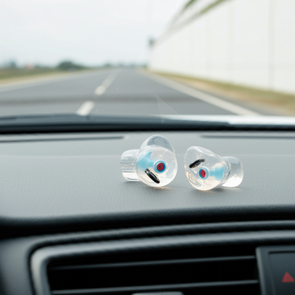 CUSTOM EARPLUGS FOR DRIVING - ACRYLIC WITH ELACIN CH FILTER (Unit)