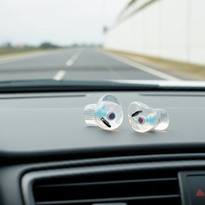 CUSTOM EARPLUGS FOR DRIVING - ACRYLIC WITH ELACIN CH FILTER (Unit)