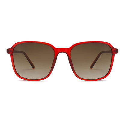 Vista frontal gafa sol marca Luper modelo Artero Guirao color rojo
