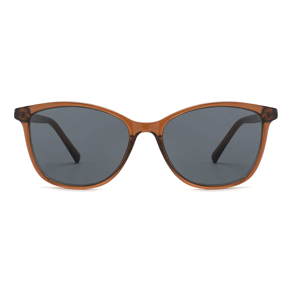 Vista frontal gafa sol marca Luper modelo Flamencos color marron