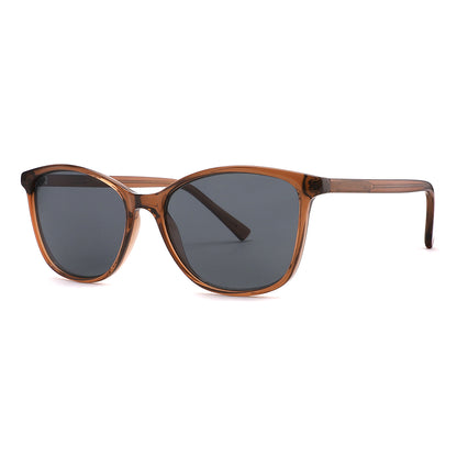 Vista lateral gafa sol marca Luper modelo Flamencos color marron