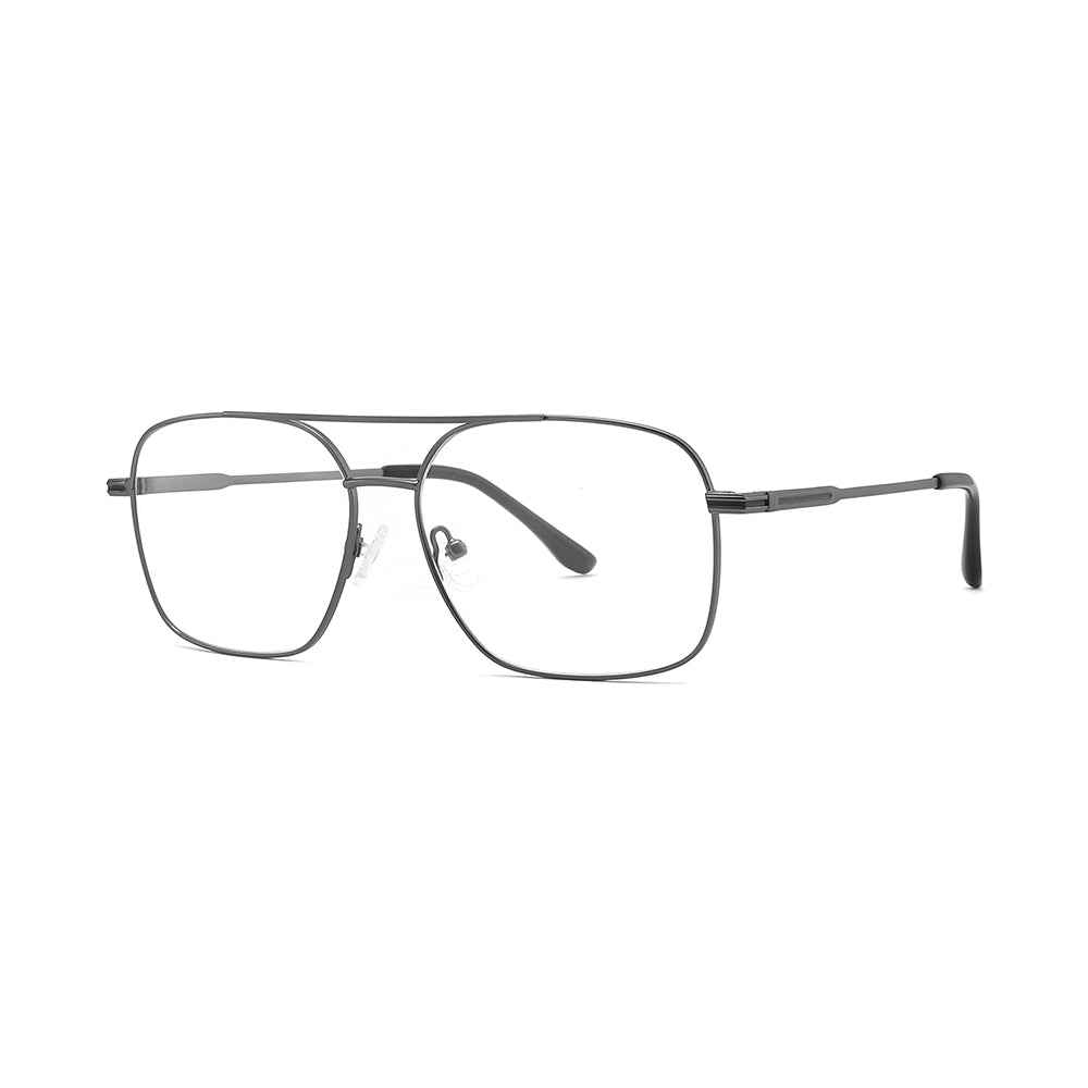 Vista lateral gafa graduada Luper modelo Guerrero color gris