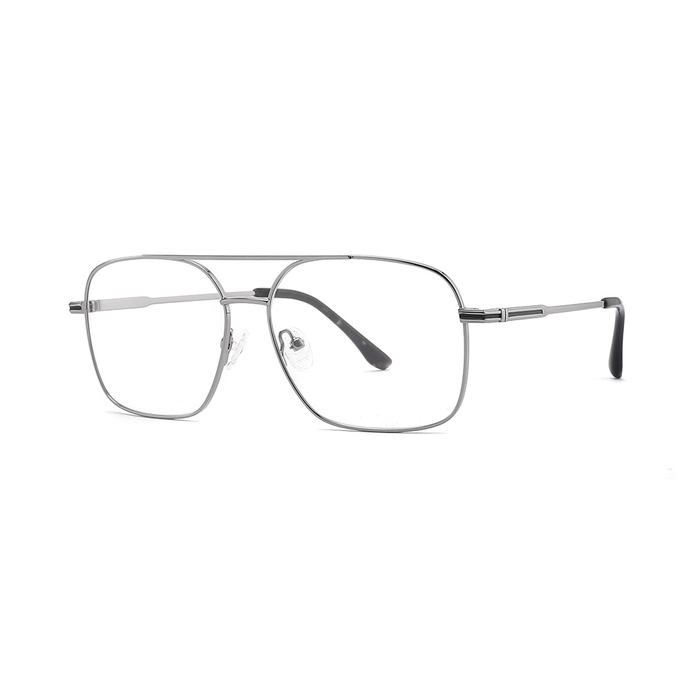 Vista lateral gafa graduada Luper modelo Guerrero color plata