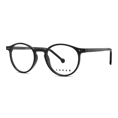 Vista lateral gafa graduada marca Luper modelo Los Cuarteros color negro