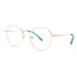 Vista lateral gafas graduadas Luper modelo Maestro Alonso color oro