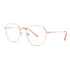 Vista lateral gafas graduadas Luper modelo Maestro Alonso color oro rosa